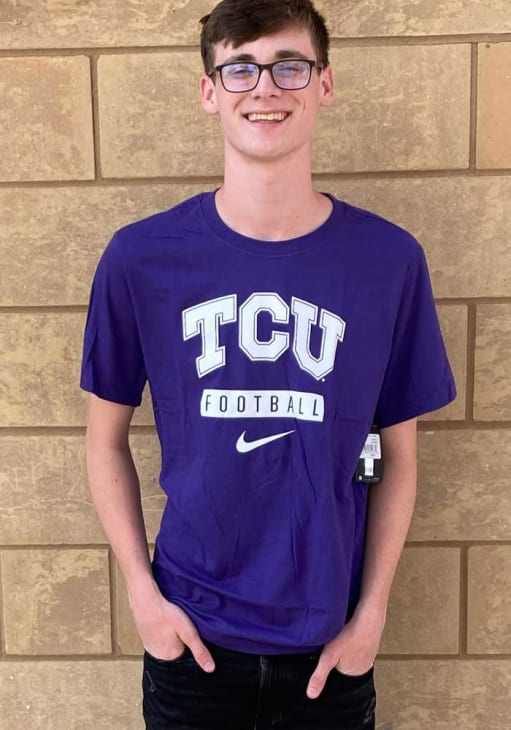 Nike TCU Horned Frogs PURPLE Core Football Short Sleeve T Shirt