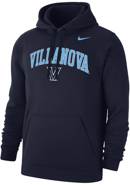Nike Villanova Wildcats Mens NAVY Club Fleece Hoodie - 19861983