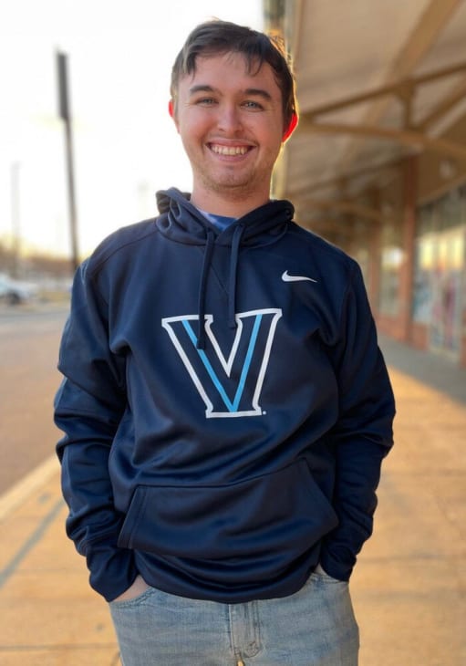 Villanova Wildcats Mens Nike NAVY Therma Essential Hood - 19861984