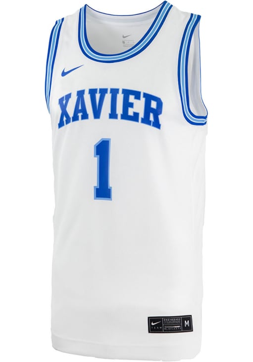 Nike Xavier Musketeers WHITE Retro Replica Design Jersey - 19862110