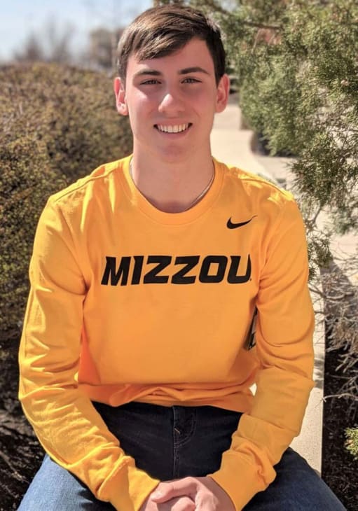 Nike Missouri Tigers Core Wordmark Long Sleeve T Shirt GOLD - 19862295