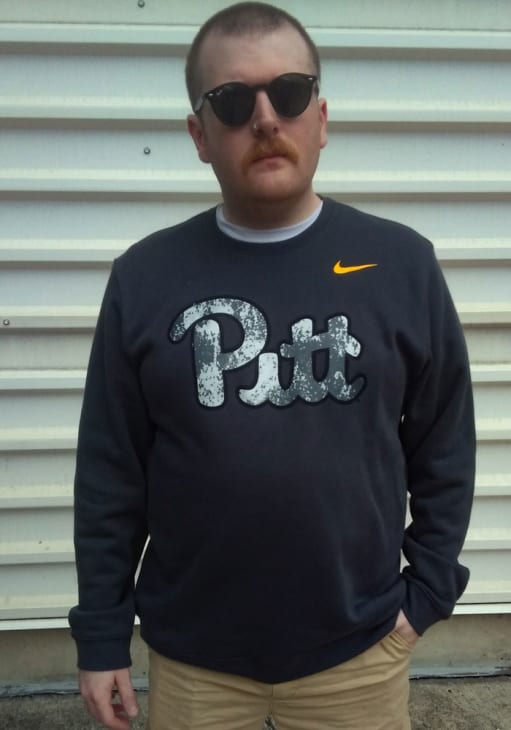 Nike Mens ANTHRACITE Pitt Panthers Forge The Future Club Fleece