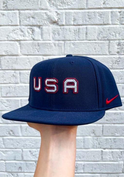 90’s Nike ネイビー キャップ US NATIONAL TEAM NIKE - 90s Nike ネイビー キャップ US NATIONAL TEAMの通販 by AG