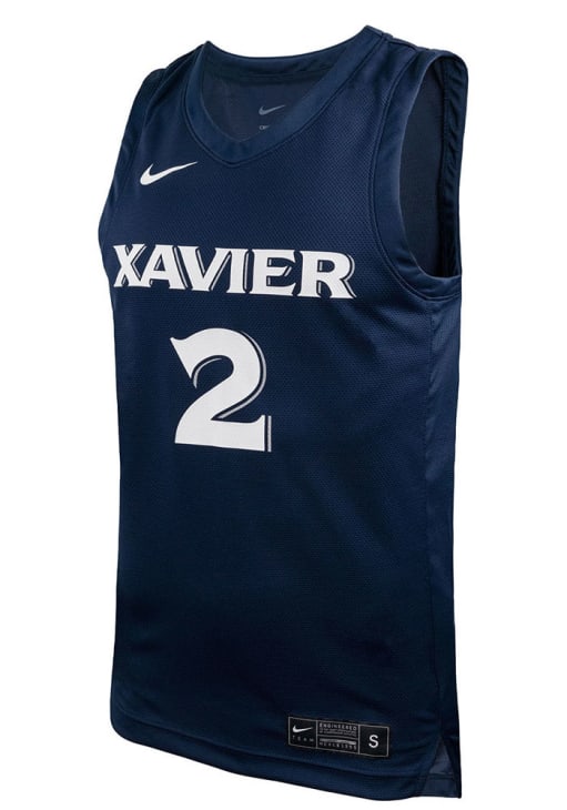 ウィナーズ　ユニフォーム Nike Xavier Musketeers NAVY Replica Design Jersey - 19864904