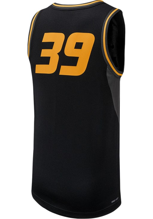 Nike Missouri Tigers BLACK Replica Basketball 39 Jersey - 19865933