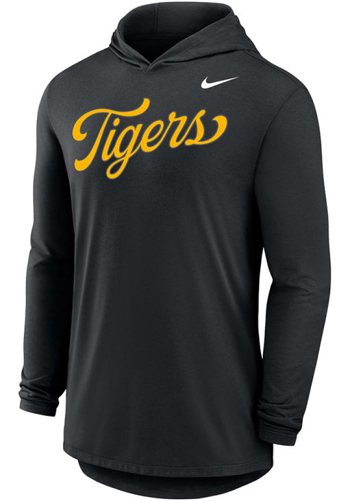Nike Missouri Tigers Mens BLACK Script Lightweight Hoodie - 19866039