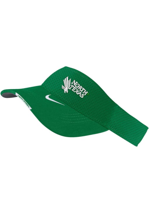 North Texas Mean Green Sideline DriFit Visor GREEN Nike Adjustable
