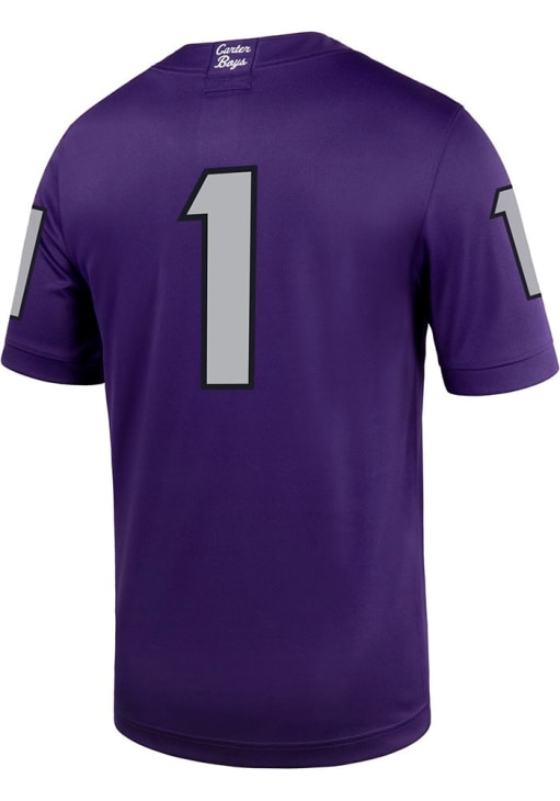 Nike Mens PURPLE TCU Horned Frogs Game Replica Jersey - 19867890