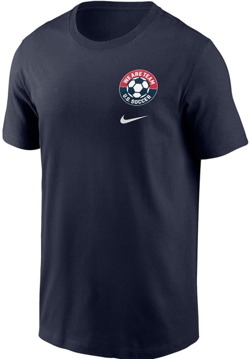 Nike USMNT NAVY Team US Soccer Core Cotton Short Sleeve T Shirt