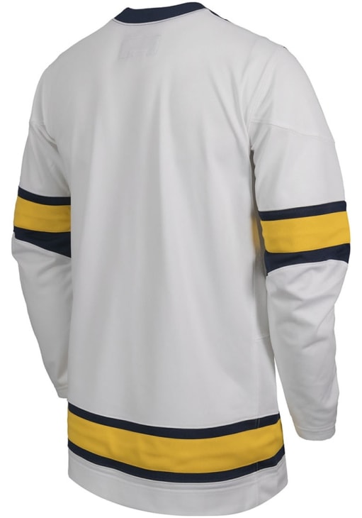 Nike Mens White Michigan Wolverines Vault Hockey Jersey - 19869768