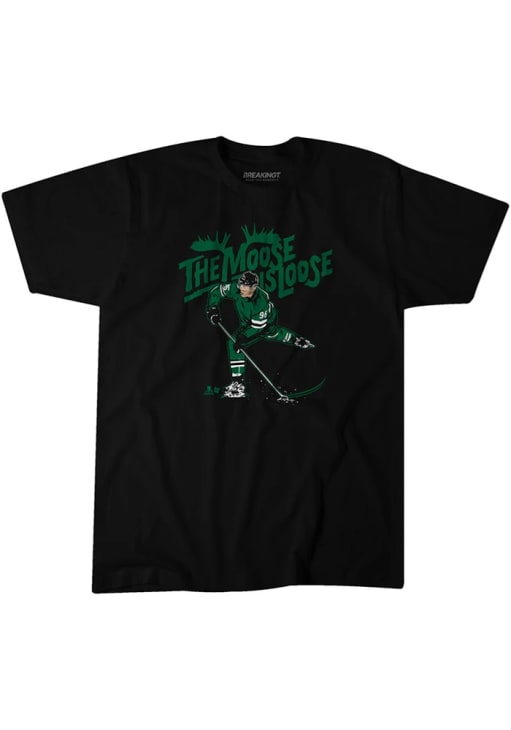 Mikko Rantanen Dallas Stars BLACK The Moose is Loose Short Sleeve