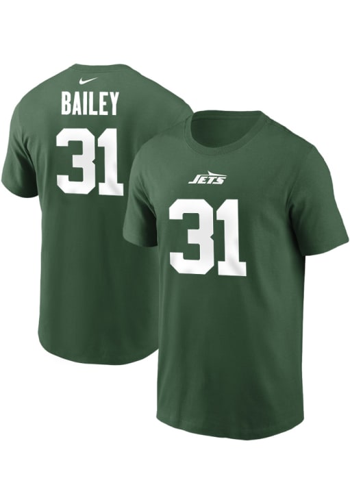 David Bailey New York Jets DARKGREEN Home Short Sleeve Player T