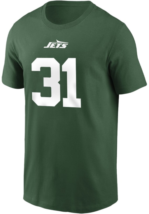 David Bailey New York Jets DARKGREEN Home Short Sleeve Player T