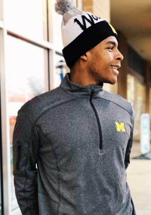 Columbia Michigan Wolverines Mens HEATHER CHARCOAL Shotgun