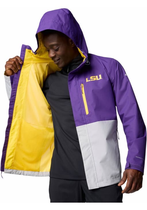 Columbia LSU Tigers Mens PURPLE Field Bound Light Weight Jacket