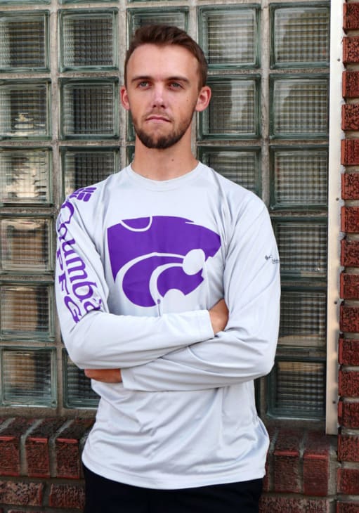 Columbia Mens GREY K-State Wildcats Terminal Tackle T-Shirt - 2071158