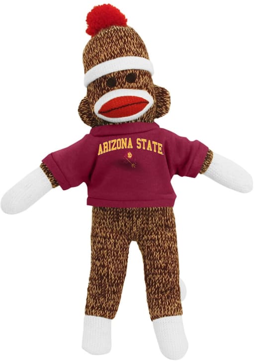 Arizona State Sun Devils Red 8 Inch Sock Monkey Fashion Plush