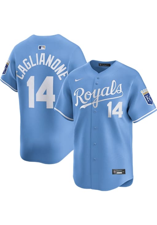 Jac Caglianone Kansas City Royals Mens LIGHT BLUE Alt Limited