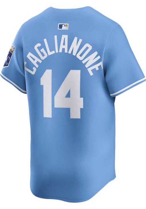 Jac Caglianone Kansas City Royals Mens LIGHT BLUE Alt Limited