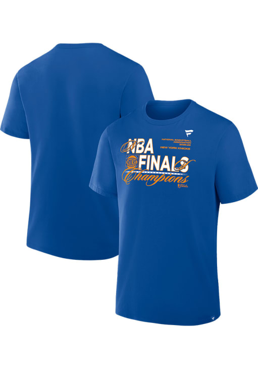 New York Knicks ROYAL Finals Celebration Short Sleeve T Shirt