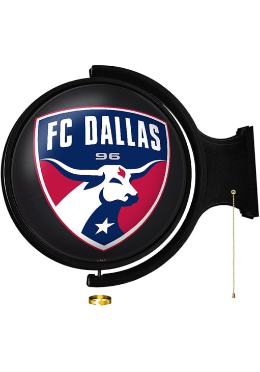 The Fan-Brand FC Dallas Blue Round Rotating Lighted Sign - 22100530