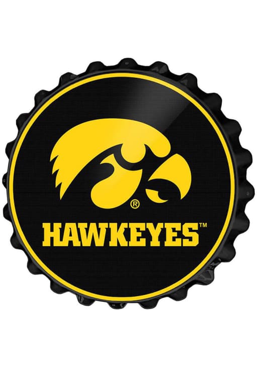 The Fan-Brand Iowa Hawkeyes Bottle Cap Sign - Thumbnail 2