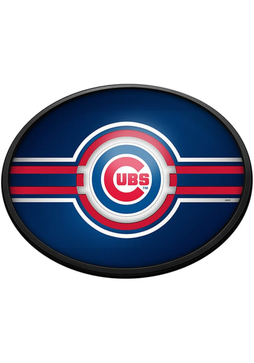 The Fan-Brand Chicago Cubs Oval Slimline Lighted Sign
