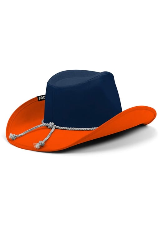 ?? DENVER BRONCOS COWBOY HAT ?? Forever Collectibles Denver Broncos White Rhinestone Cowboy  main image 2