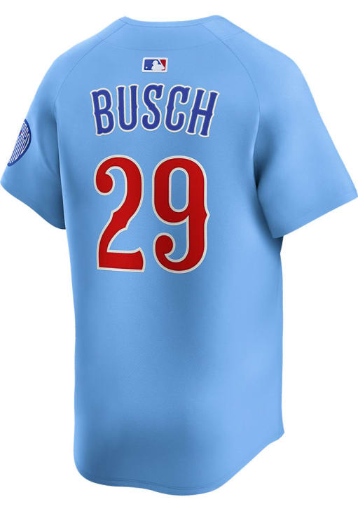 Michael Busch Chicago Cubs Mens LIGHT BLUE Alternate Limited