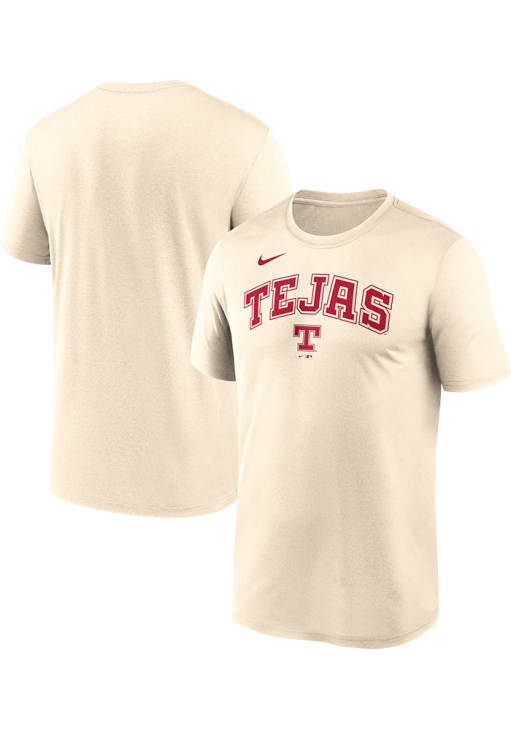 Nike Texas Rangers NATURAL Fanwear City Connect Script Legend
