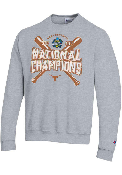 Champion Texas Longhorns Mens GREY HEATHER 2026 Women's College