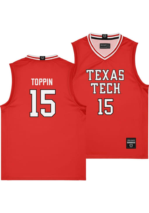 【希少】mitchell&ness レッドスキンズ ユニフォーム ビッグサイズ JT Toppin Texas Tech Red Raiders Red NIL Player Jersey Jersey