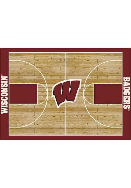 Wisconsin Badgers 6x8 Courtside Interior Rug Red - 2366216