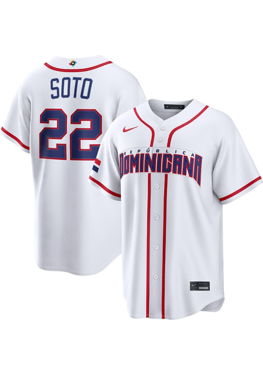 Juan Soto Dominican Republic Mens White World Baseball Classic