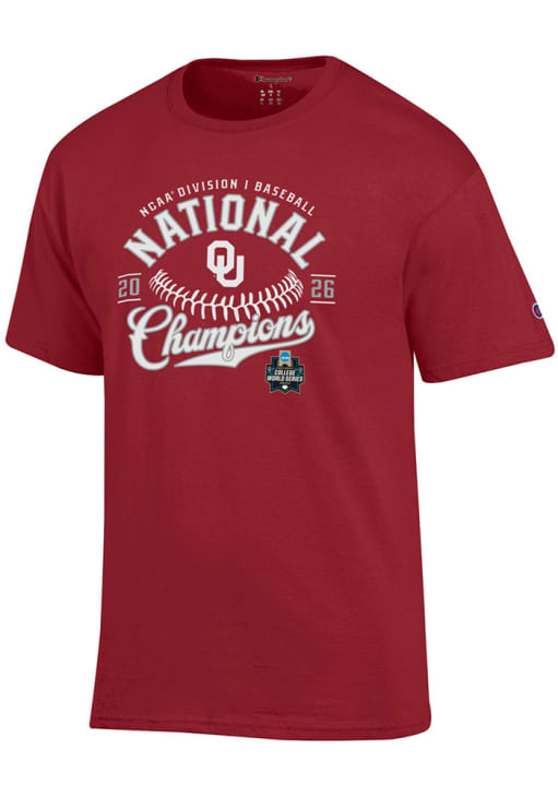 Champion Oklahoma Sooners CRIMSON 2026 CWS Champions Jersey Short