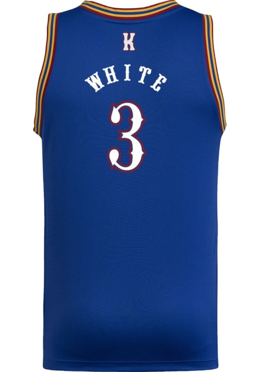 Tre White Kansas Jayhawks ROYAL NIL Name And Number Jersey - 24193051
