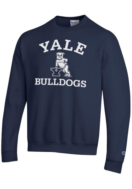 Champion Yale Bulldogs Mens NAVY Powerblend Crew Sweatshirt - 24261941