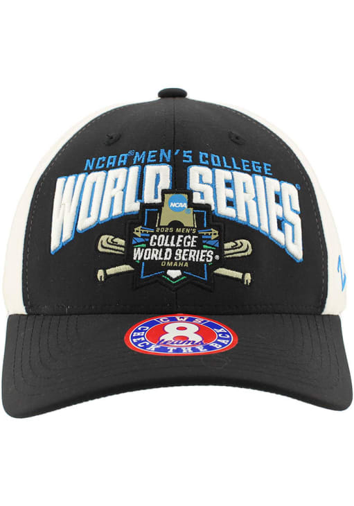 Mens 2025 Mens College World Series Hype BLACK Zephyr Flex Hat