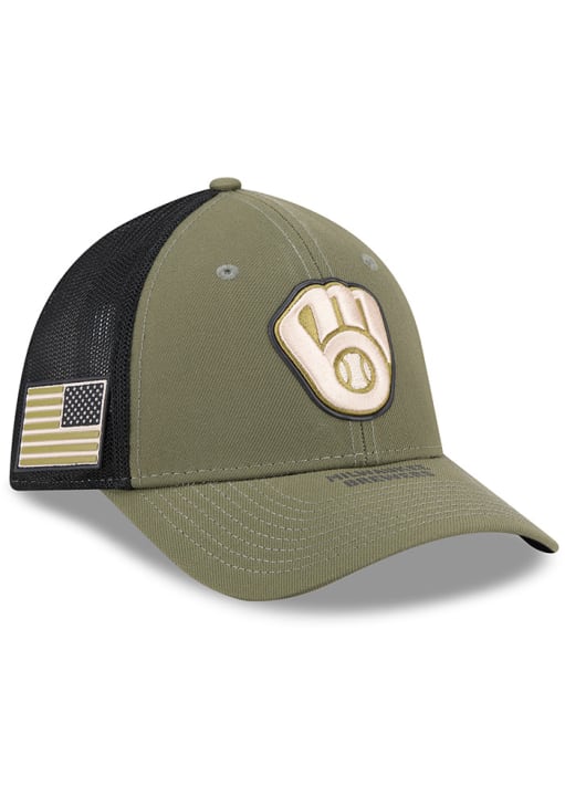 Milwaukee Brewers Mens 2026 MLB Armed Forces Day 39THIRTY M Crown