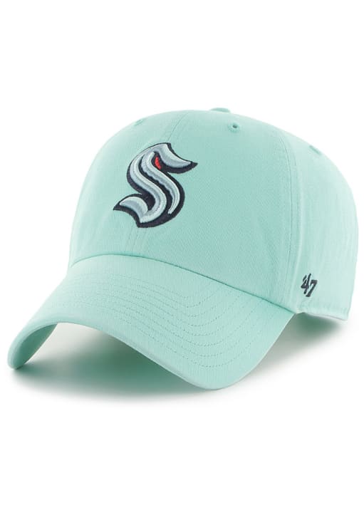 47 Seattle Kraken TEAL Clean Up Adjustable Hat - 248961126