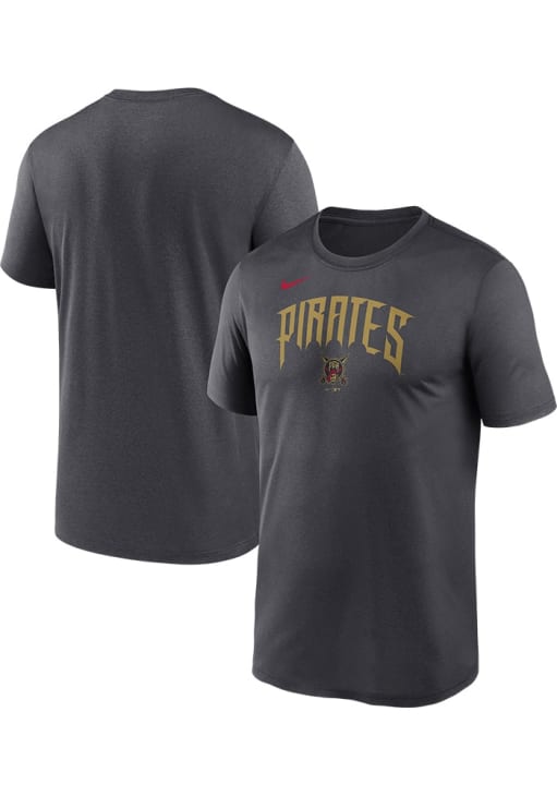 Nike Pittsburgh Pirates ANTHRACITE Fanwear City Connect Script