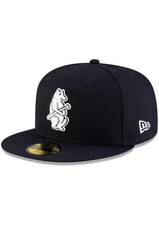 Chicago Cubs Mens 1914 Bear Coop 59FIFTY NAVY New Era Fitted Hat