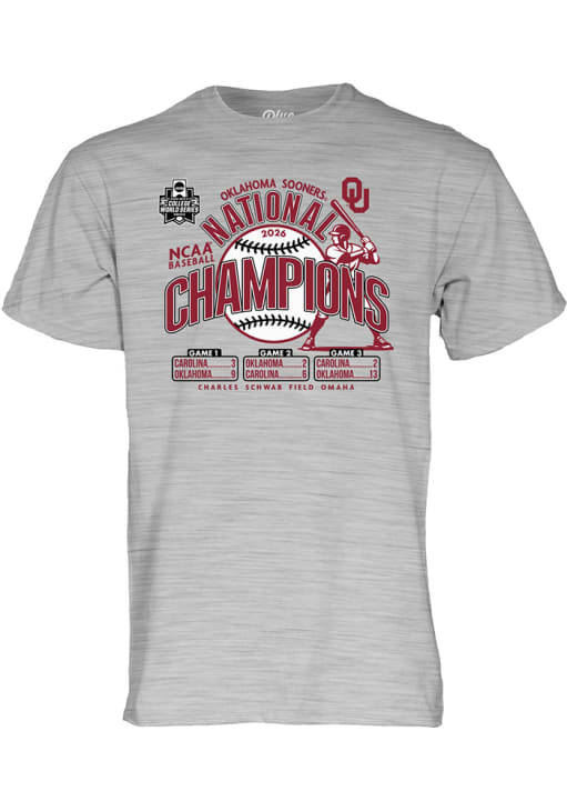 Blue 84 Oklahoma Sooners GREY HEATHER 2026 College World Series