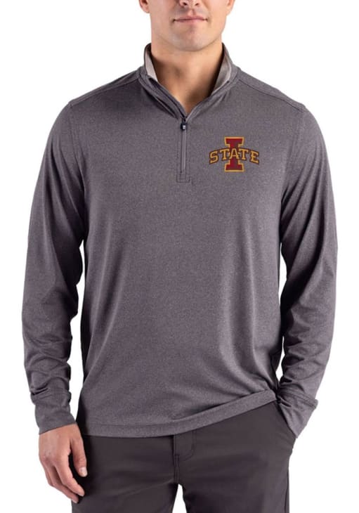Cutter and Buck Iowa State Cyclones Mens BLACK-HEATHER Forge Eco