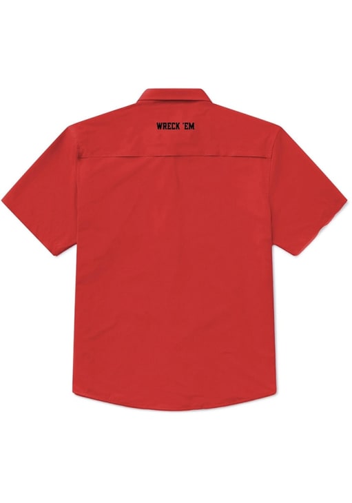 texas tech dress shirt Texas Tech Tailgater Pearl Snap Button Down Short Sleeve Shirt Block Tech Black / large