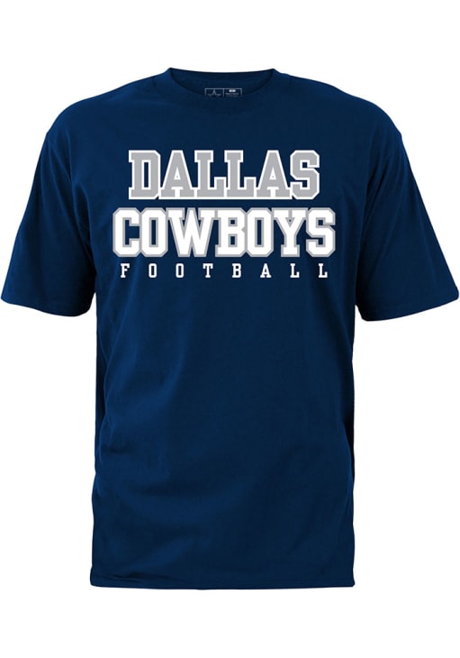Dallas Cowboys Mens NAVY Practice Big and Tall T-Shirt - 2651373