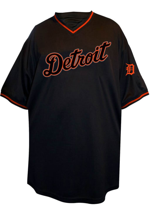 Detroit Tigers BLACK Pop Team Name Jersey Big and Tall - 2652293