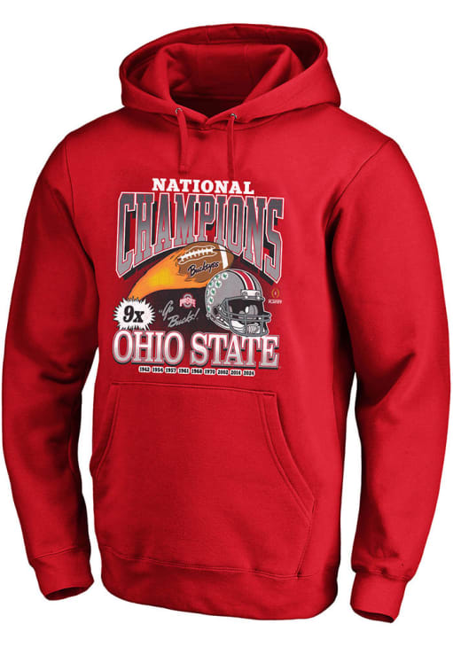 Ohio State Buckeyes Mens 2024 Football National Champions Red