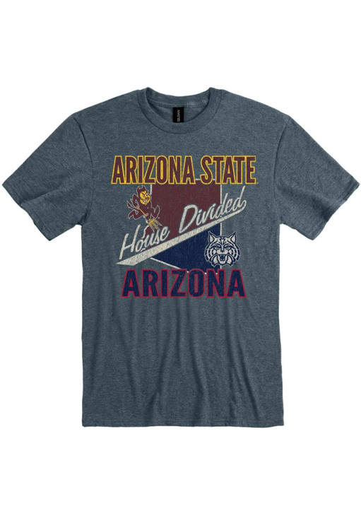 Arizona State Sun Devils HEATHER GREY House Divided Short Sleeve T