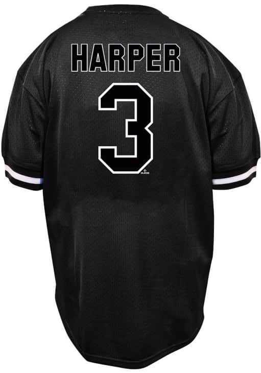 Bryce Harper Philadelphia Phillies Profile BLACK Player Mesh